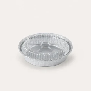 Envase de aluminio circular 7" 600 ml con tapa BOPS (20 unidades)