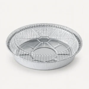 Envase de aluminio circular 9" 1300 ml con tapa BOPS (20 unidades)