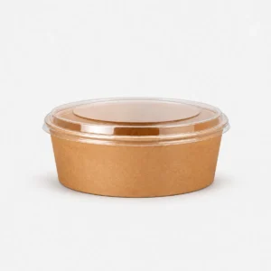 Bowl kraft con tapa 1000 ml (25 unidades)